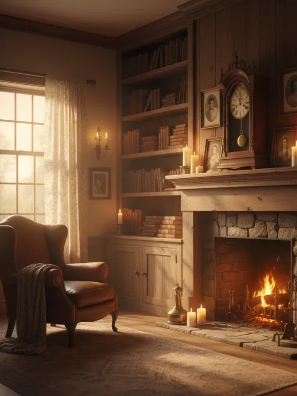 A Farmhouse Christmas Tree/Cozy Farmhouse Christmas Living Room Ideas