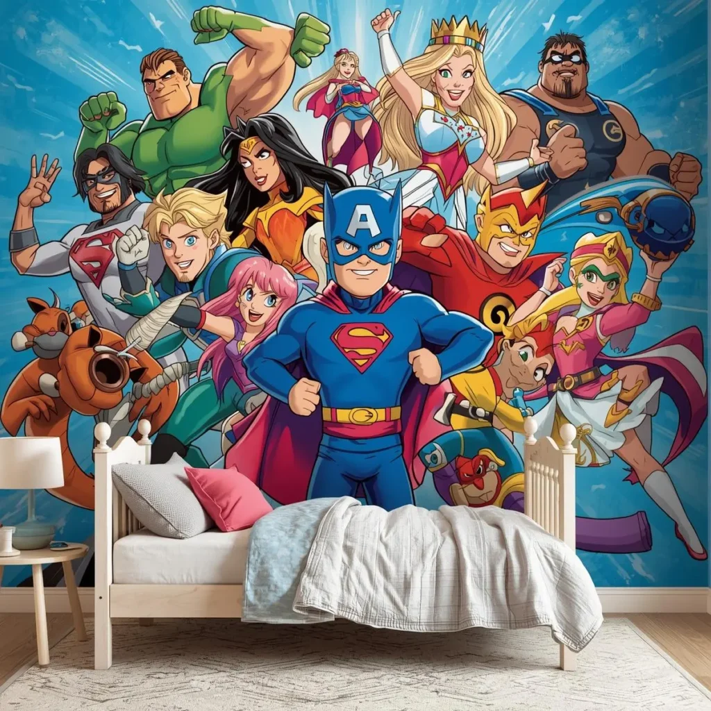 Cartoon-Themed Wall Murals