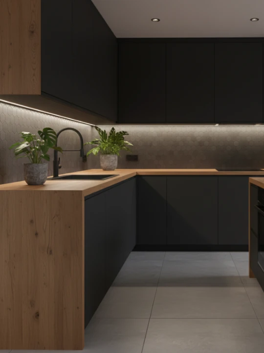 Best Black Kitchen Cabinet Designs 3