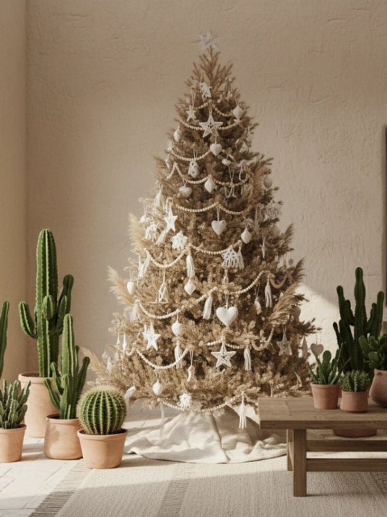 Best Boho Christmas Tree Decorating Ideas 5