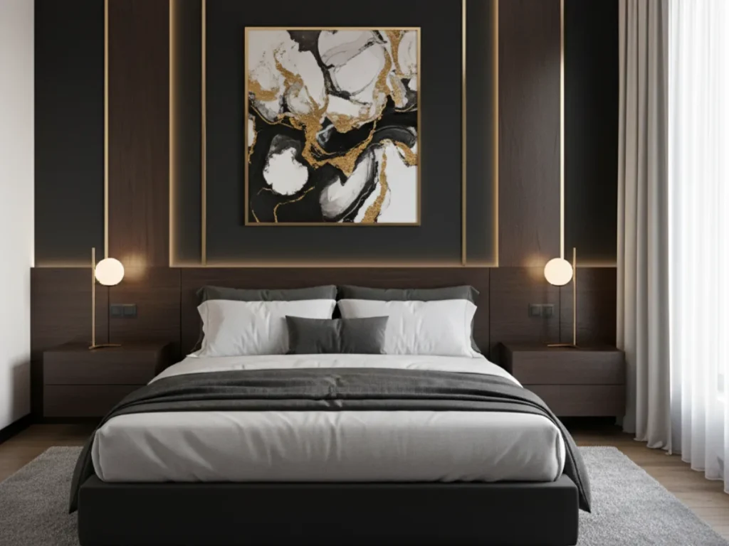 Black Accent Wall Drama