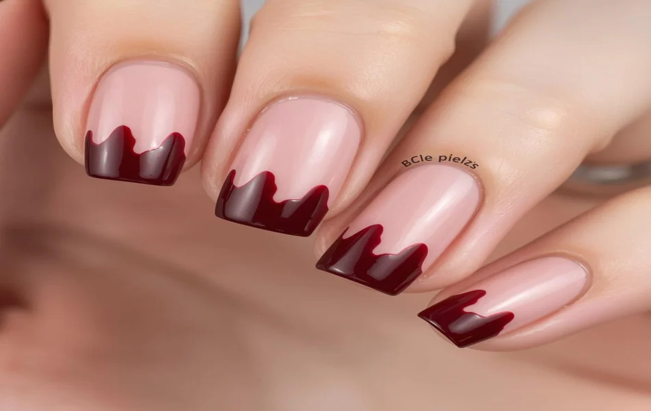 Bloody Drip French Tips