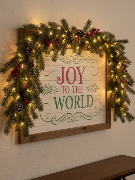 Christmas Entryway Decorating 8