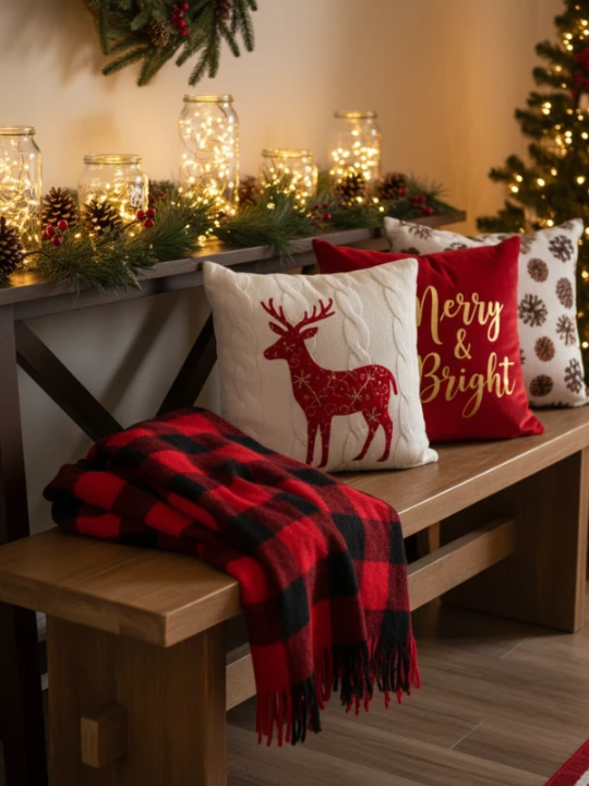 Christmas Entryway Decorating 9