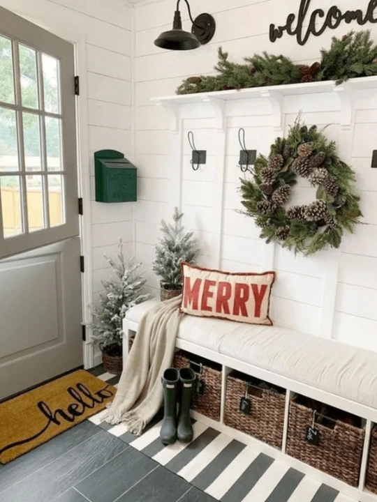 Christmas Mudroom Ideas 2