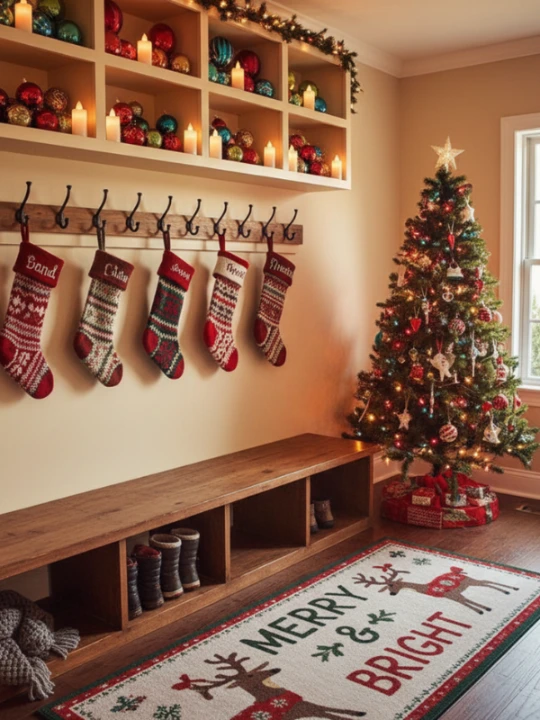 Christmas Mudroom Ideas 3