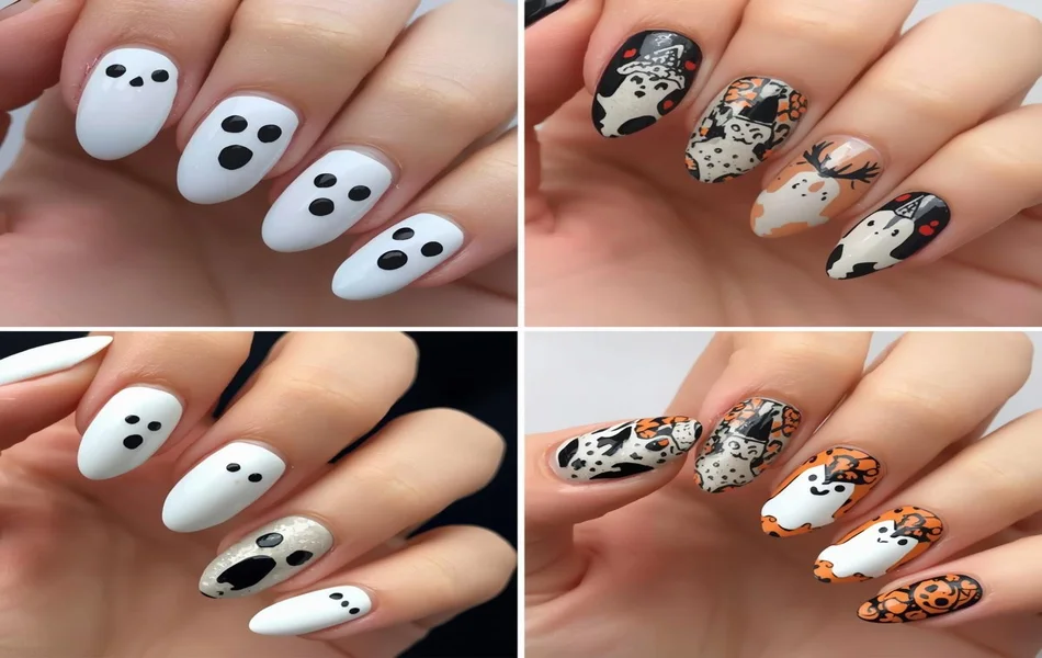 Cute Ghost Nails