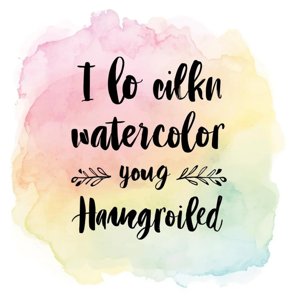 Watercolor Quote Art