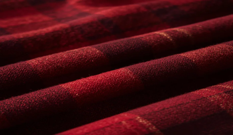 Deep Red & Rustic Plaid