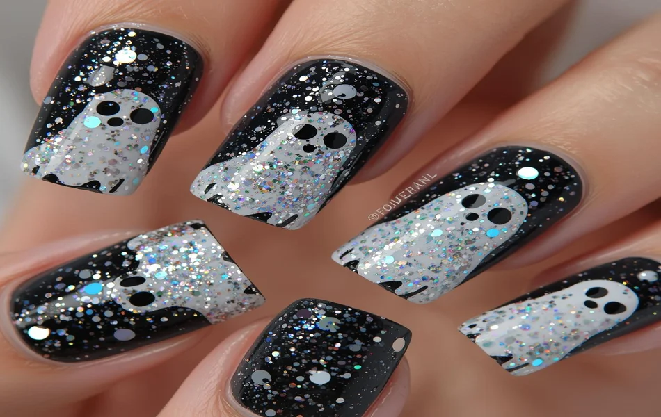 Glittery Ghost Almond