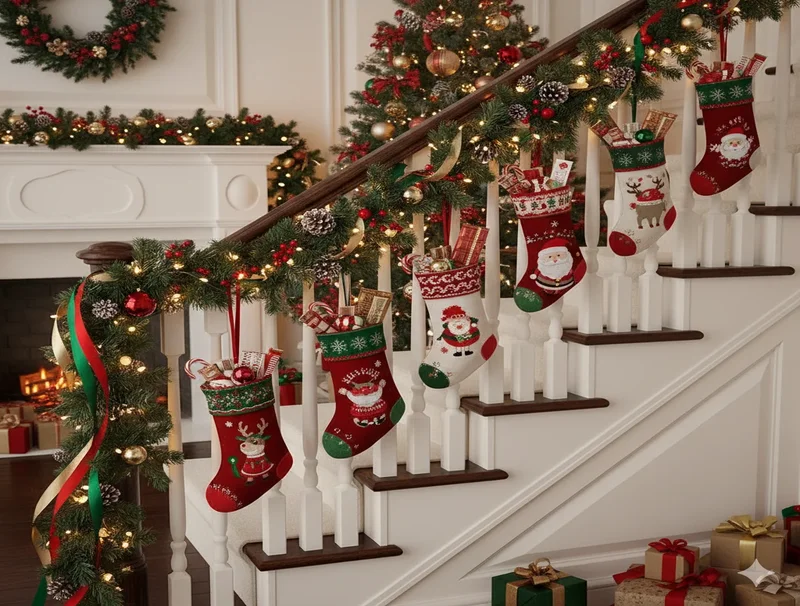 Step-by-Step Guide to Hanging Christmas Stockings on Your Stairs