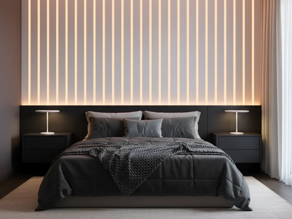 LED Backlit Accent Wall