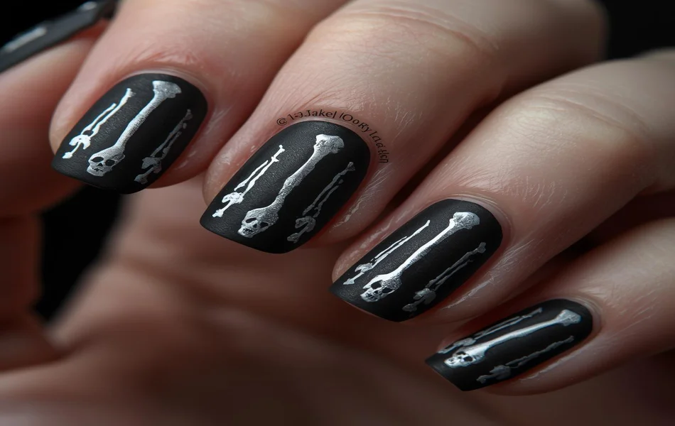 Skeleton Hand Nail Art