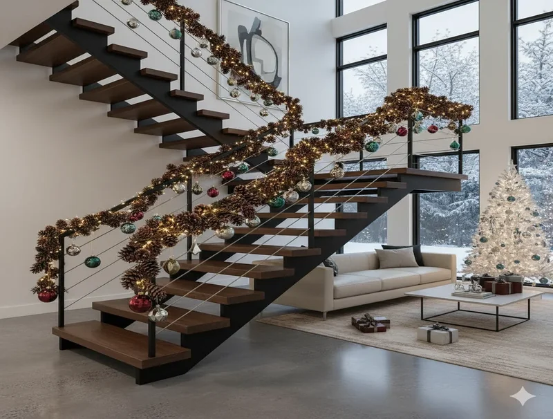 Top Christmas Staircase Decorating Ideas for 2025
