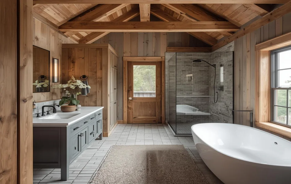 What Defines a Barndominium Bathroom Aesthetic