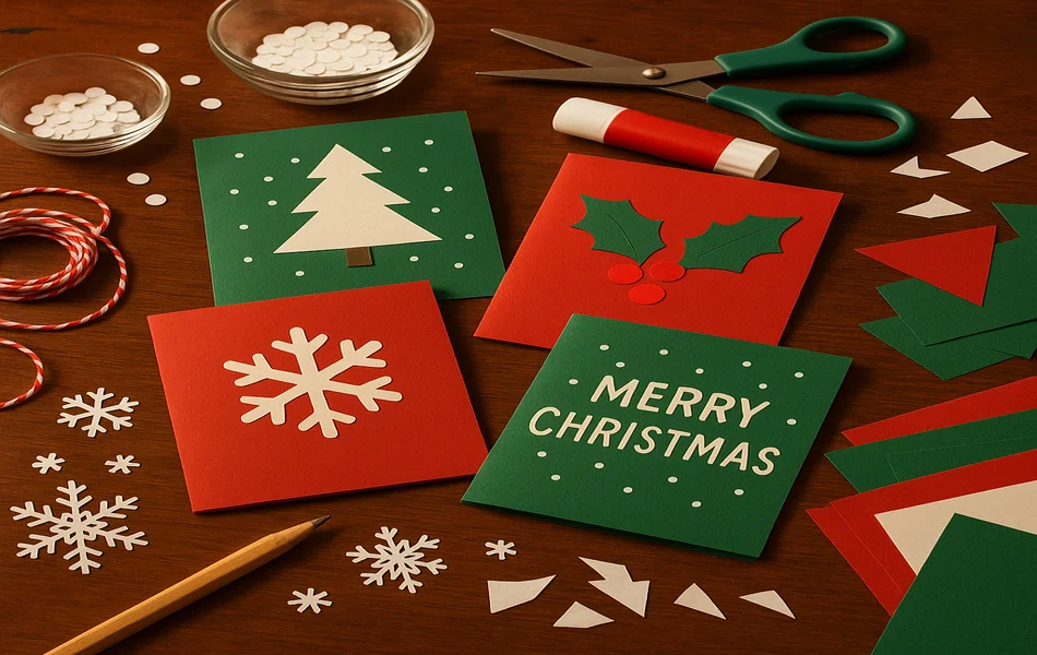 Christmas Card Crafting Station