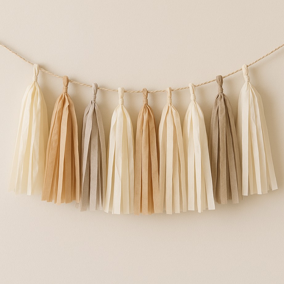 Tassel Garland with Soft Neutrals