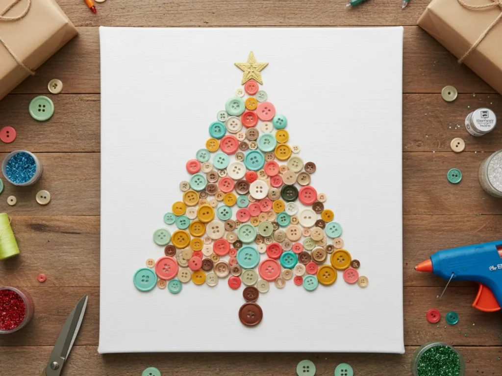 Button Christmas Trees
