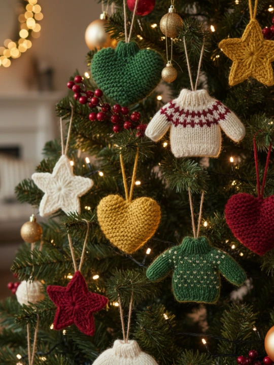 Knitted Christmas Tree Ornament