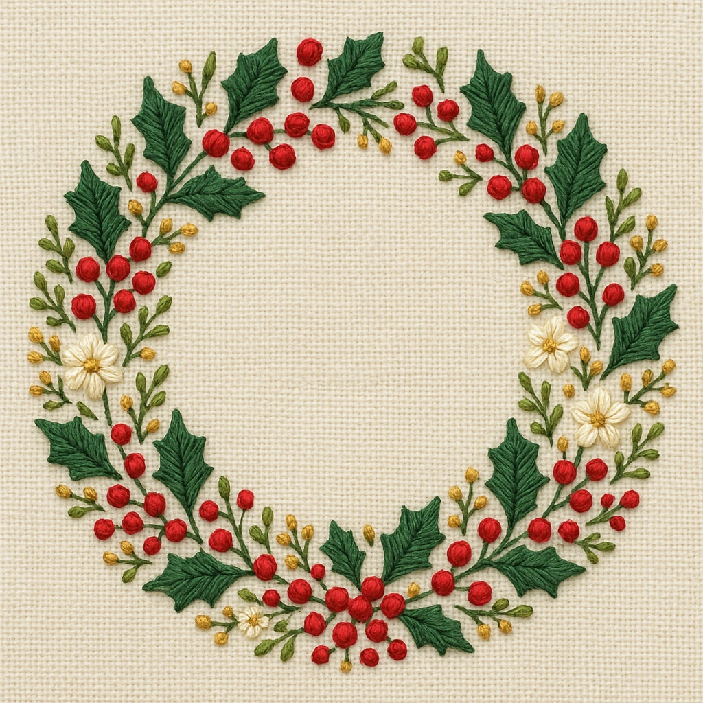 7 Unique Christmas Embroidery Patterns