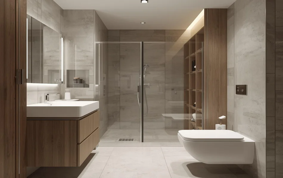 Compact Ensuite Layout
