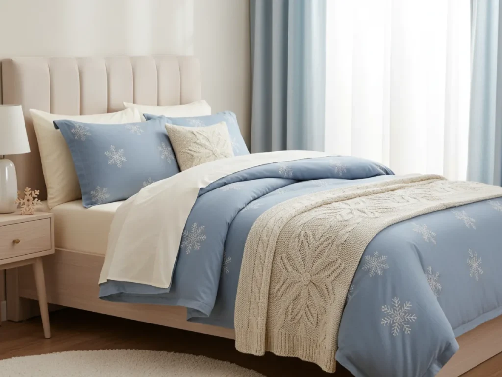  Cozy Bed Setup with Seasonal Bedding