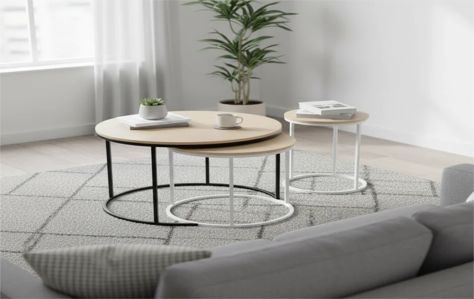 Stackable Coffee Tables for Compact Living Rooms