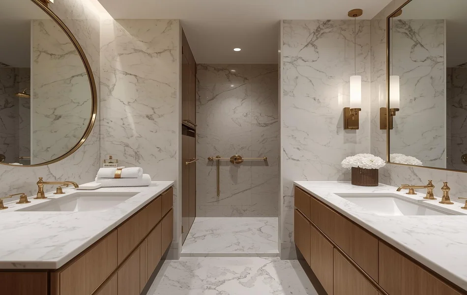 Luxury Compact Bathroom Layout