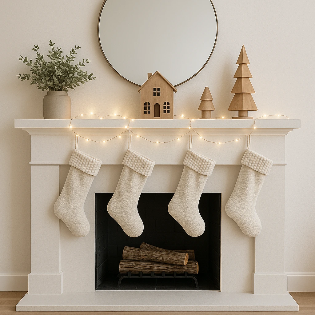 11 Creative Christmas Fireplace Decor