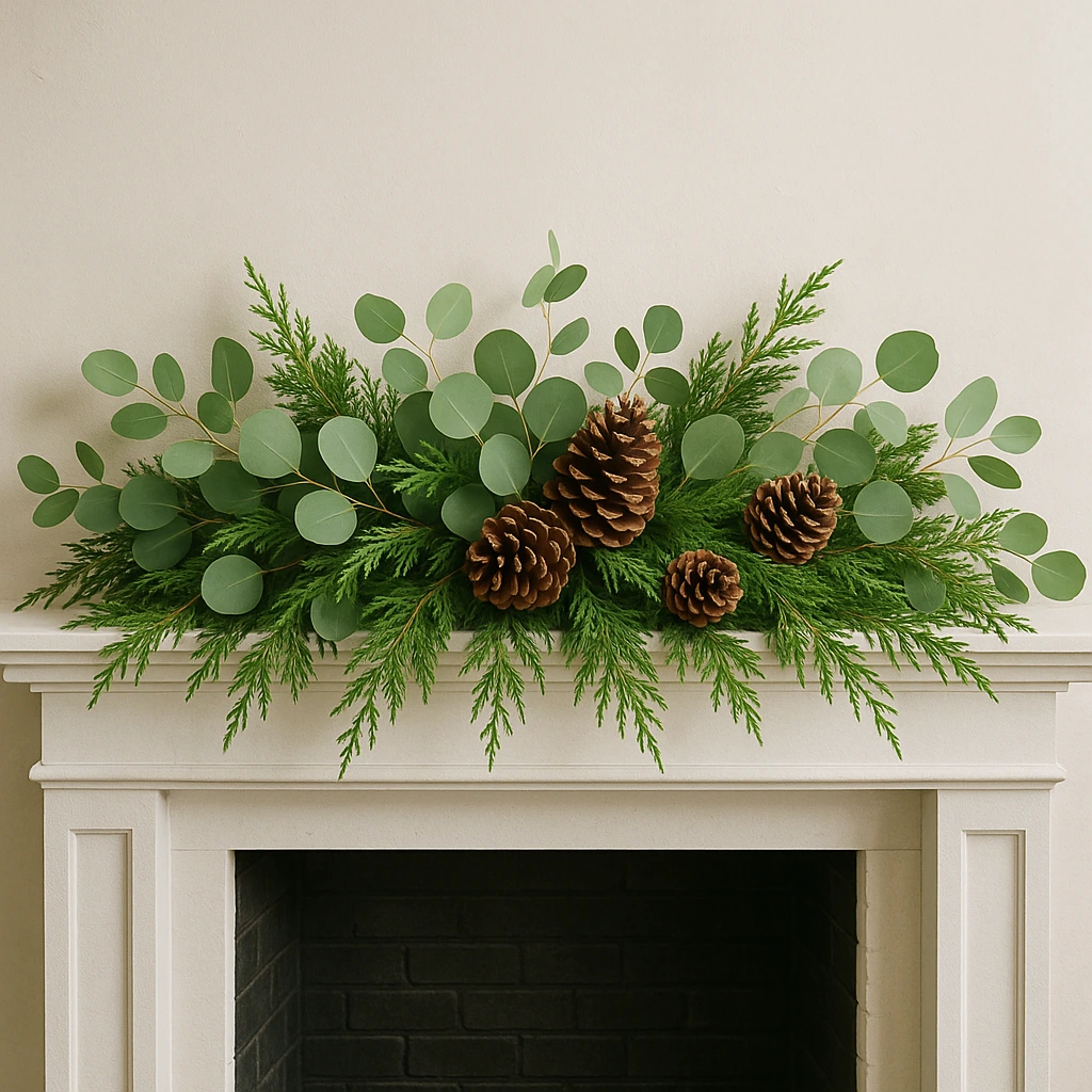 11 Creative Christmas Fireplace Decor