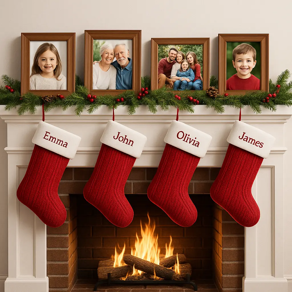 11 Creative Christmas Fireplace Decor