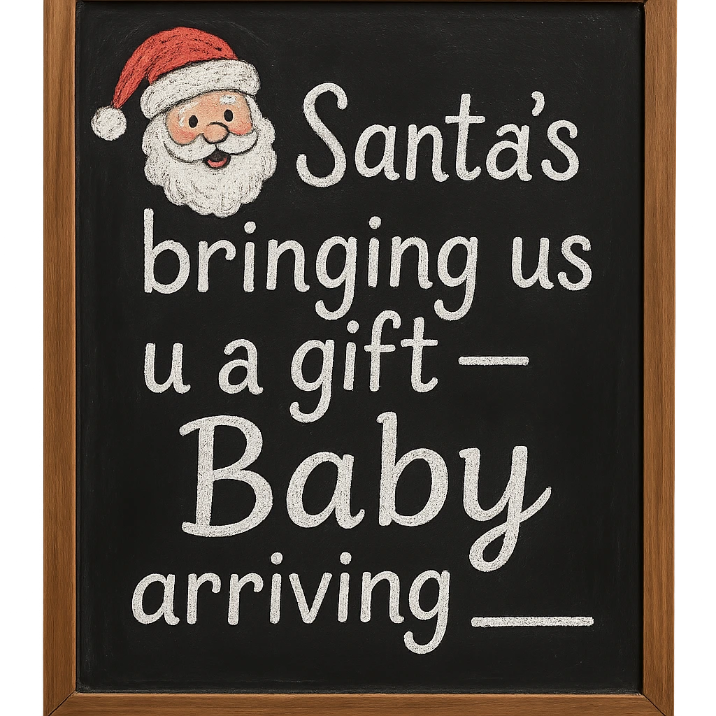 8 Sweet Christmas Baby Announcement Ideas