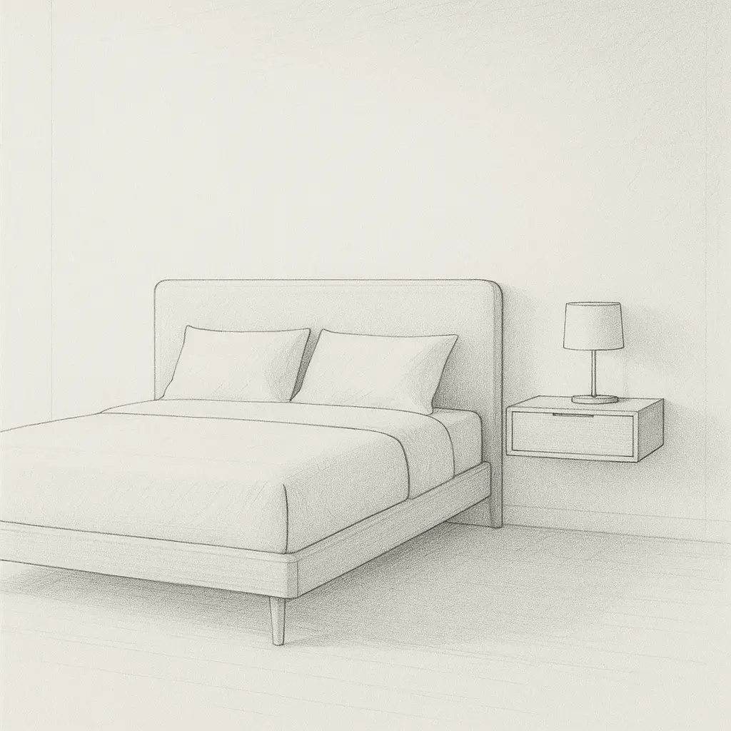 13 Minimalist Bedroom Drawing Inspirations