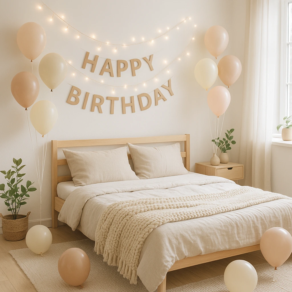 12 Scandinavian Bedroom Birthday Decorations