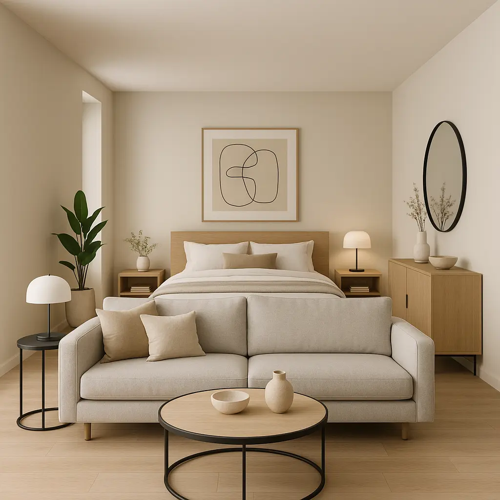 13 Ways to Style Bedroom + Living Room in One Layout