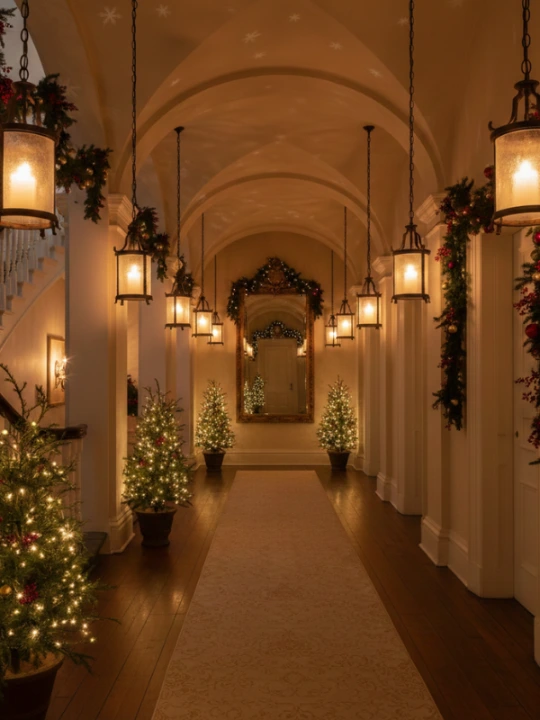 Stylish Elegant Christmas Hallway Decorations 3