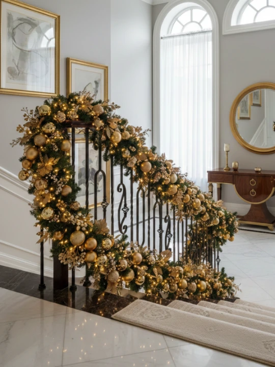 Stylish Elegant Christmas Hallway Decorations 5