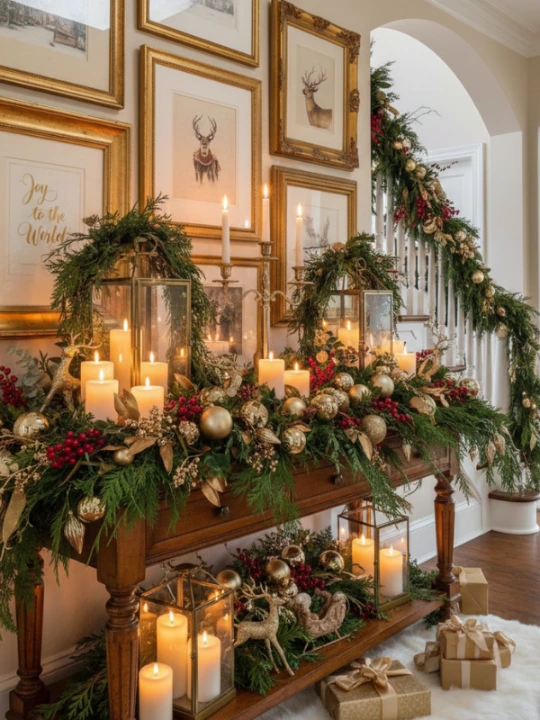 Stylish Elegant Christmas Hallway Decorations 9