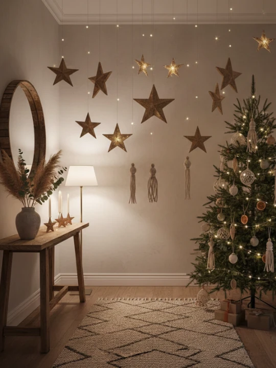 Top Bohemian Christmas Hallway Decor Ideas 2