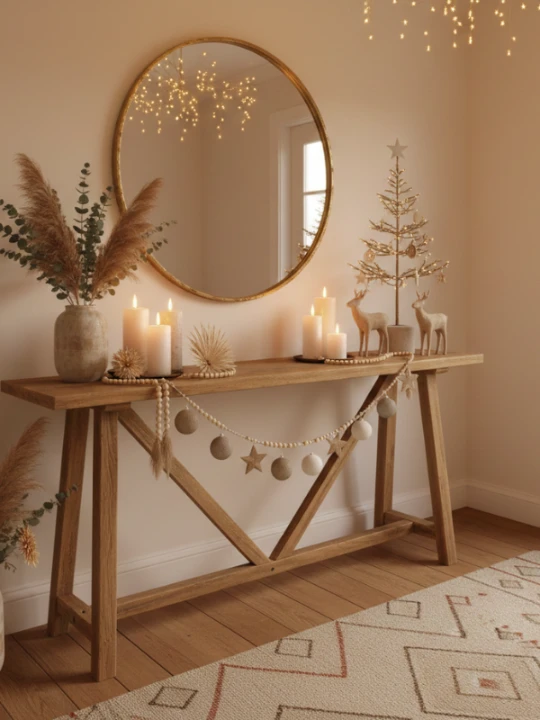 Top Bohemian Christmas Hallway Decor Ideas 6