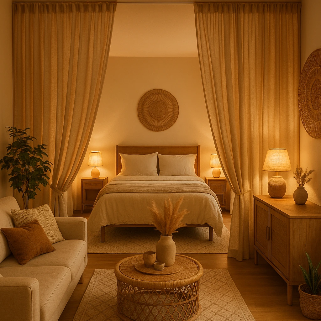 13 Ways to Style Bedroom + Living Room in One Layout