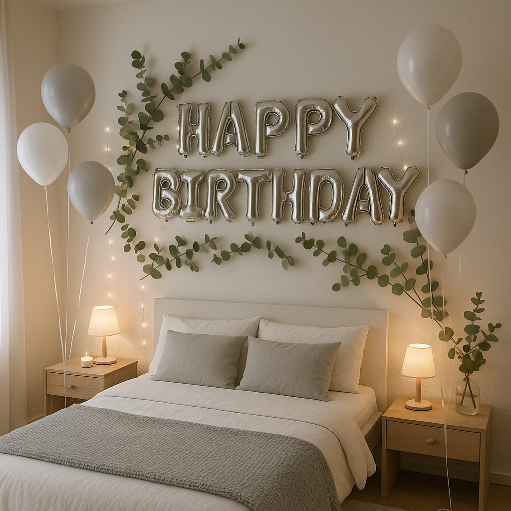 12 Scandinavian Bedroom Birthday Decorations