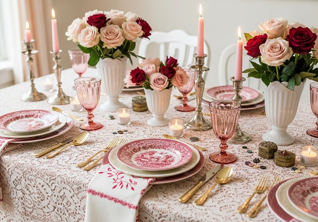 Creating Romantic Table Settings with Vintage Pieces