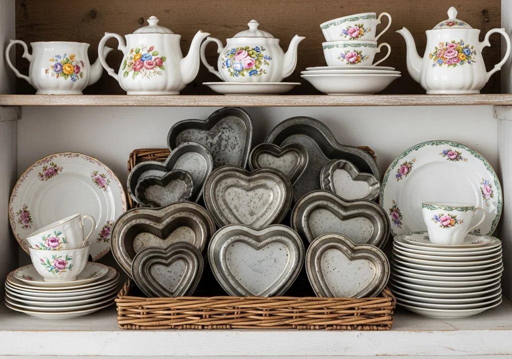 Heart-Shaped Baking Pans and Kitchen Treasures