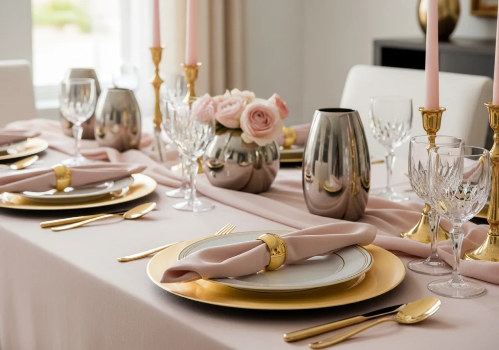 Modern Blush and Gold Sophistication