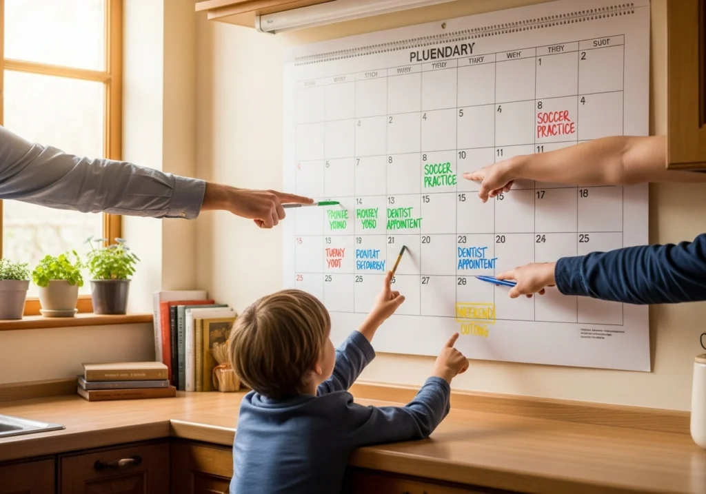 Organizing Family Schedules with Shared Calendars