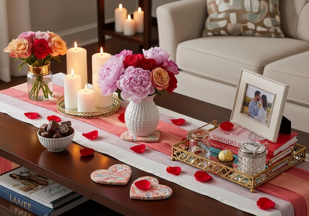 Style Your Coffee Table as a Love-Focused Centerpiece
