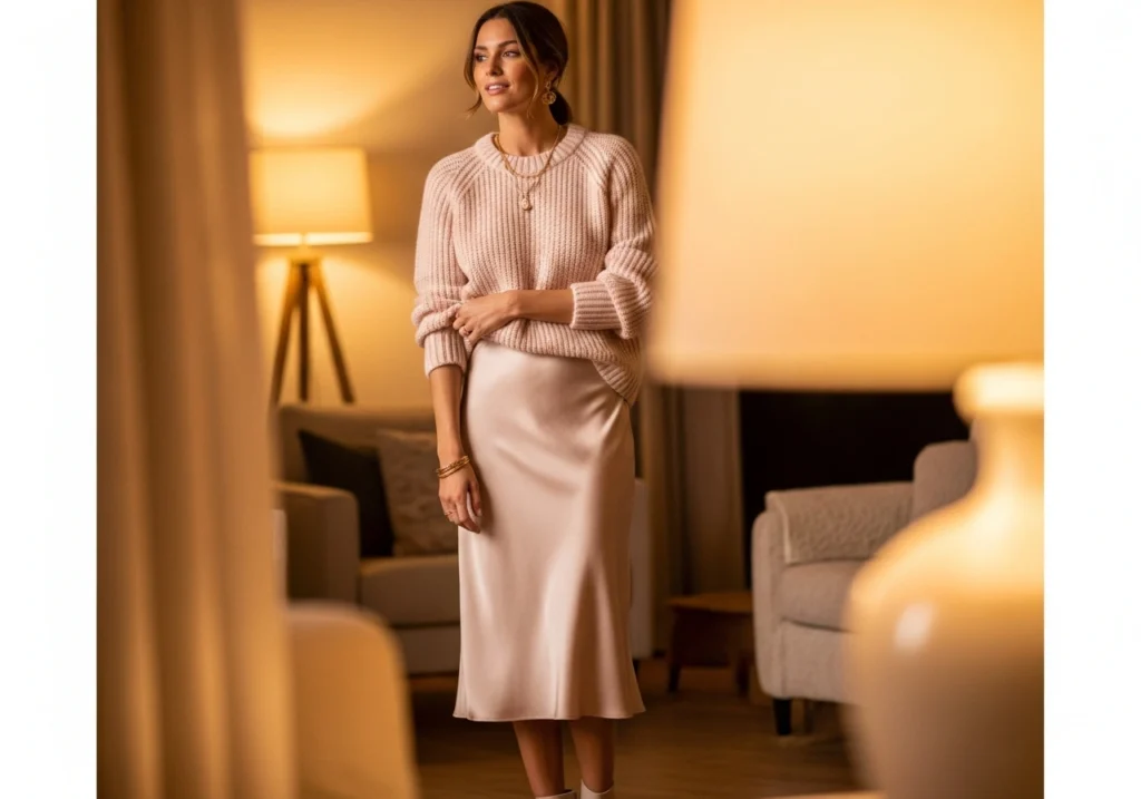 The Cozy Sweater and Skirt Combination