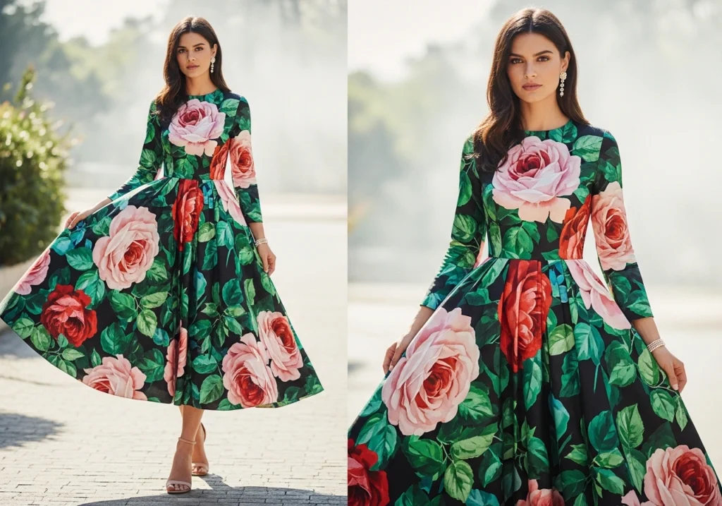 The Floral Statement Dress