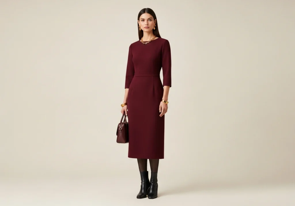 The Sophisticated Burgundy Look